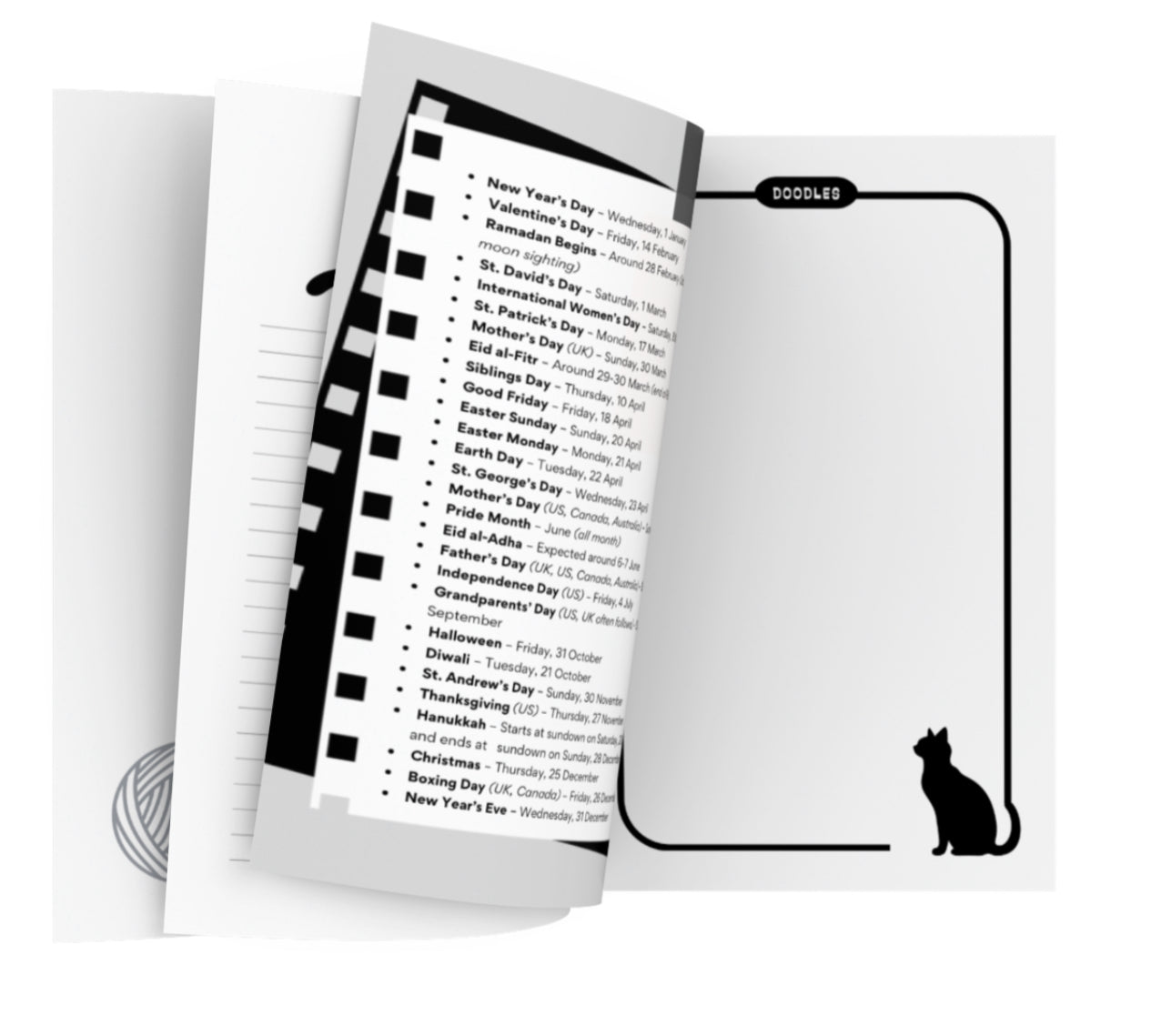 Cat Lovers 2025 Year Planner in Blue