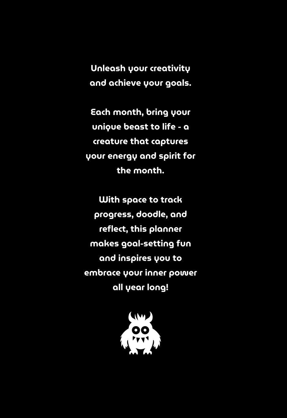 Unleash Your Inner Beast 2025 Year Planner
